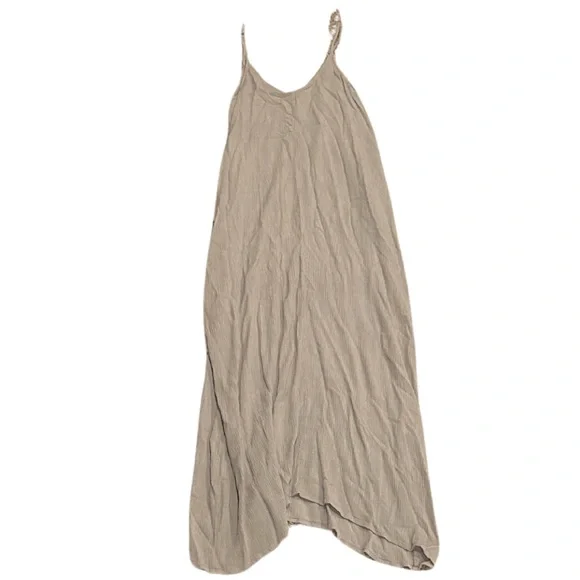 Lovestitch Weekend Mila Gauzy Maxi Dress | Cement | Size M/L - Picture 2 of 5